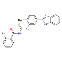 1-[5-(1H-1,3-benzodiazol-2-yl)-2-methylphenyl]-3-(2-bromobenzoyl)thiourea