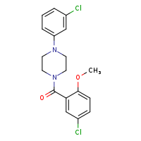 1-(5-chloro-2-methoxybenzoyl)-4-(3-chlorophenyl)piperazine