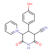 1-[5-cyano-4-(4-hydroxyphenyl)-2,6-dioxopiperidin-3-yl]-1??-pyridin-1-ylium