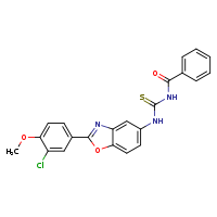 1-benzoyl-3-[2-(3-chloro-4-methoxyphenyl)-1,3-benzoxazol-5-yl]thiourea