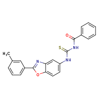 1-benzoyl-3-[2-(3-methylphenyl)-1,3-benzoxazol-5-yl]thiourea