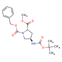 1-benzyl 2-methyl (2S,4R)-4-[(tert-butoxycarbonyl)amino]pyrrolidine-1,2-dicarboxylate