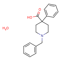 1-benzyl-4-phenylpiperidine-4-carboxylic acid hydrate