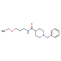 1-benzyl-N-(3-ethoxypropyl)piperidine-4-carboxamide