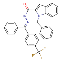1-benzyl-N'-[(E)-phenyl[4-(trifluoromethyl)phenyl]methylidene]indole-2-carbohydrazide