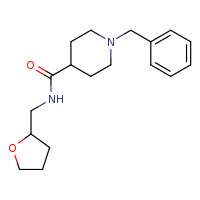1-benzyl-N-(oxolan-2-ylmethyl)piperidine-4-carboxamide