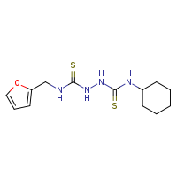 1-cyclohexyl-3-{[(furan-2-ylmethyl)carbamothioyl]amino}thiourea