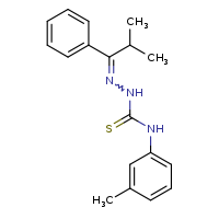1-[(E)-(2-methyl-1-phenylpropylidene)amino]-3-(3-methylphenyl)thiourea