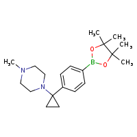 1-methyl-4-{1-[4-(4,4,5,5-tetramethyl-1,3,2-dioxaborolan-2-yl)phenyl]cyclopropyl}piperazine