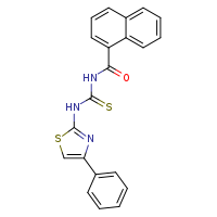 1-(naphthalene-1-carbonyl)-3-(4-phenyl-1,3-thiazol-2-yl)thiourea