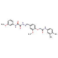 1-{N'-[(E)-(4-{[(3,4-dimethylphenyl)carbamoyl]methoxy}-3-methoxyphenyl)methylidene]hydrazinecarbonyl}-N-(3-methoxyphenyl)formamide