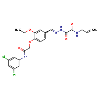 1-{N'-[(E)-(4-{[(3,5-dichlorophenyl)carbamoyl]methoxy}-3-ethoxyphenyl)methylidene]hydrazinecarbonyl}-N-(prop-2-en-1-yl)formamide