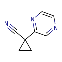 1-(pyrazin-2-yl)cyclopropane-1-carbonitrile