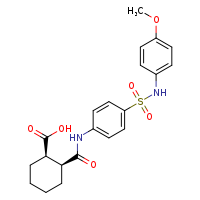 (1R,2S)-2-({4-[(4-methoxyphenyl)sulfamoyl]phenyl}carbamoyl)cyclohexane-1-carboxylic acid