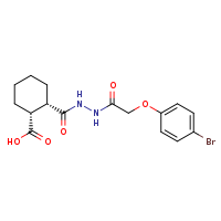 (1R,2S)-2-{N'-[2-(4-bromophenoxy)acetyl]hydrazinecarbonyl}cyclohexane-1-carboxylic acid