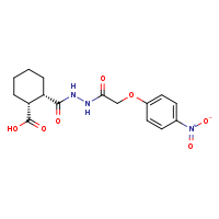(1R,2S)-2-{N'-[2-(4-nitrophenoxy)acetyl]hydrazinecarbonyl}cyclohexane-1-carboxylic acid