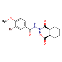 (1R,2S)-2-[N'-(3-bromo-4-methoxybenzoyl)hydrazinecarbonyl]cyclohexane-1-carboxylic acid