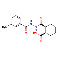 (1R,2S)-2-[N'-(3-methylbenzoyl)hydrazinecarbonyl]cyclohexane-1-carboxylic acid