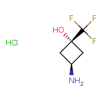 (1r,3r)-3-amino-1-(trifluoromethyl)cyclobutan-1-ol hydrochloride