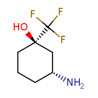 (1R,3R)-3-amino-1-(trifluoromethyl)cyclohexan-1-ol