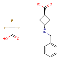 (1r,3r)-3-(benzylamino)cyclobutane-1-carboxylic acid; trifluoroacetic acid