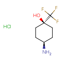 (1s,4s)-4-amino-1-(trifluoromethyl)cyclohexan-1-ol hydrochloride