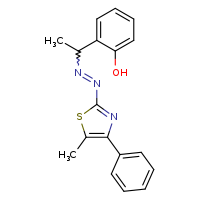 2-{1-[2-(5-methyl-4-phenyl-1,3-thiazol-2-yl)diazen-1-yl]ethyl}phenol