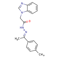 2-(1,3-benzodiazol-1-yl)-N'-[(1E)-1-(4-methylphenyl)ethylidene]acetohydrazide