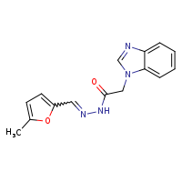 2-(1,3-benzodiazol-1-yl)-N'-[(E)-(5-methylfuran-2-yl)methylidene]acetohydrazide
