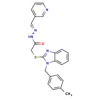 2-({1-[(4-methylphenyl)methyl]-1,3-benzodiazol-2-yl}sulfanyl)-N'-[(E)-pyridin-3-ylmethylidene]acetohydrazide