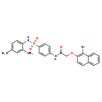 2-[(1-bromonaphthalen-2-yl)oxy]-N-{4-[(2,4-dimethylphenyl)sulfamoyl]phenyl}acetamide