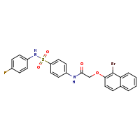 2-[(1-bromonaphthalen-2-yl)oxy]-N-{4-[(4-fluorophenyl)sulfamoyl]phenyl}acetamide