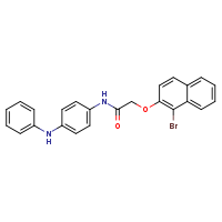 2-[(1-bromonaphthalen-2-yl)oxy]-N-[4-(phenylamino)phenyl]acetamide