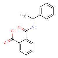 2-[(1-phenylethyl)carbamoyl]benzoic acid