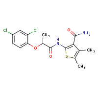 2-[2-(2,4-dichlorophenoxy)propanamido]-4,5-dimethylthiophene-3-carboxamide