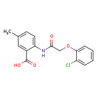 2-[2-(2-chlorophenoxy)acetamido]-5-methylbenzoic acid