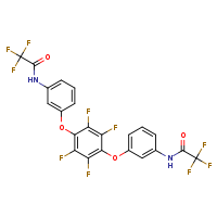 2,2,2-trifluoro-N-(3-{2,3,5,6-tetrafluoro-4-[3-(2,2,2-trifluoroacetamido)phenoxy]phenoxy}phenyl)acetamide