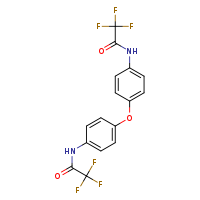 2,2,2-trifluoro-N-{4-[4-(2,2,2-trifluoroacetamido)phenoxy]phenyl}acetamide