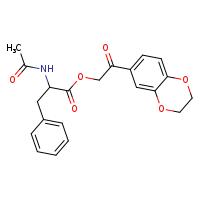 2-(2,3-dihydro-1,4-benzodioxin-6-yl)-2-oxoethyl 2-acetamido-3-phenylpropanoate