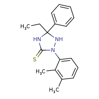 2-(2,3-dimethylphenyl)-5-ethyl-5-phenyl-1,2,4-triazolidine-3-thione