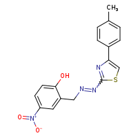 2-({2-[4-(4-methylphenyl)-1,3-thiazol-2-yl]diazen-1-yl}methyl)-4-nitrophenol