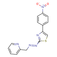 2-({2-[4-(4-nitrophenyl)-1,3-thiazol-2-yl]diazen-1-yl}methyl)pyridine