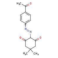 2-[2-(4-acetylphenyl)diazen-1-yl]-5,5-dimethylcyclohexane-1,3-dione