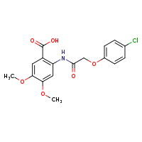 2-[2-(4-chlorophenoxy)acetamido]-4,5-dimethoxybenzoic acid