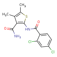 2-(2,4-dichlorobenzamido)-4,5-dimethylthiophene-3-carboxamide