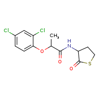 2-(2,4-dichlorophenoxy)-N-(2-oxothiolan-3-yl)propanamide