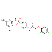 2-(2,4-dichlorophenoxy)-N-{4-[(4,6-dimethylpyrimidin-2-yl)sulfamoyl]phenyl}acetamide