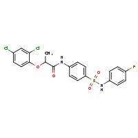 2-(2,4-dichlorophenoxy)-N-{4-[(4-fluorophenyl)sulfamoyl]phenyl}propanamide