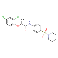2-(2,4-dichlorophenoxy)-N-[4-(piperidine-1-sulfonyl)phenyl]propanamide