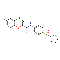 2-(2,4-dichlorophenoxy)-N-[4-(pyrrolidine-1-sulfonyl)phenyl]propanamide